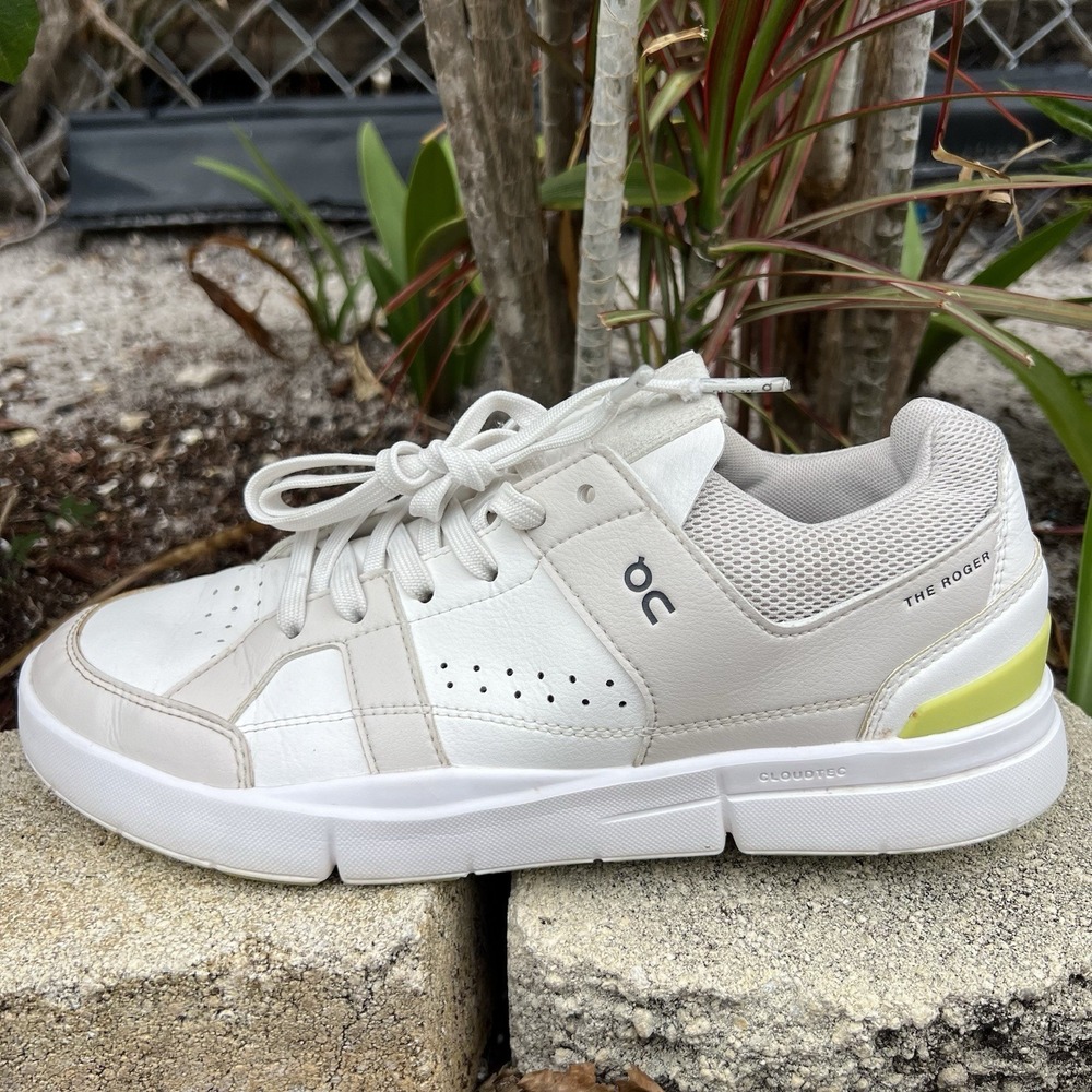 On The Roger Clubhouse Sneakers Sand & Zest Style: 48.98504 Yellow Size W9 - Picture 2 of 11